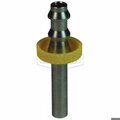 Dixon Hose Barb Fitting with Yellow Plastic Cap, 1/2 in Nominal, Rigid Tube x Push-On Hose Barb End Style,  2940808SS